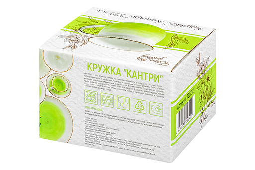 Кружка 250 мл 11,5*9*7 см Кантри зеленая - Elan gallery фото 9