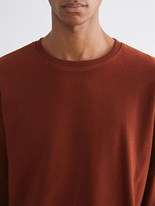 Bisiklet Yaka Erkek Sweatshirt