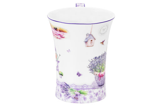 Кружка 400 мл 13*9*12 см Лаванда NEW BONE CHINA - Elan gallery фото 7