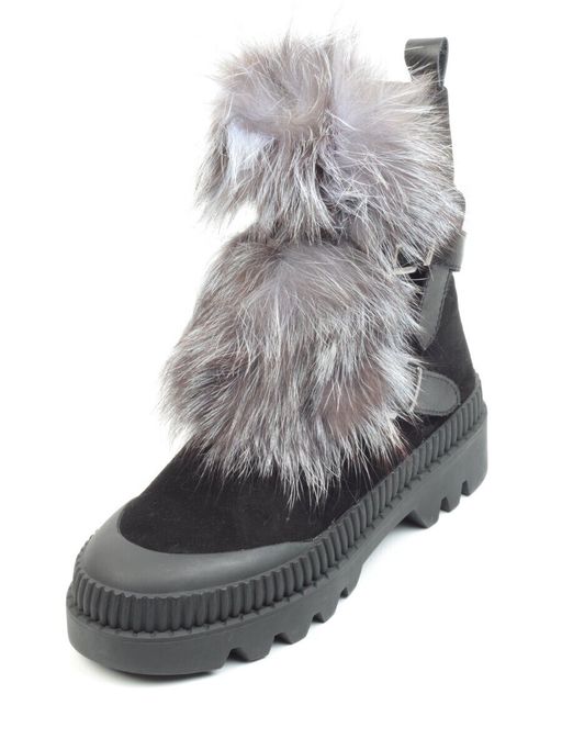 04-M20-5046 Ботинки зимние женские (натуральная замша, натуральный мех) - Фабричный китай фото 5