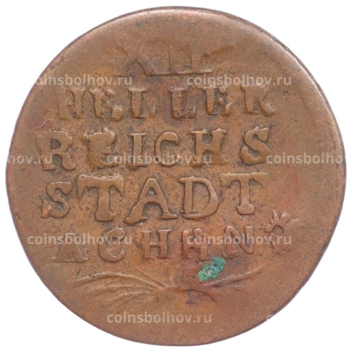 Монета 12 геллеров 1793 года Аахен