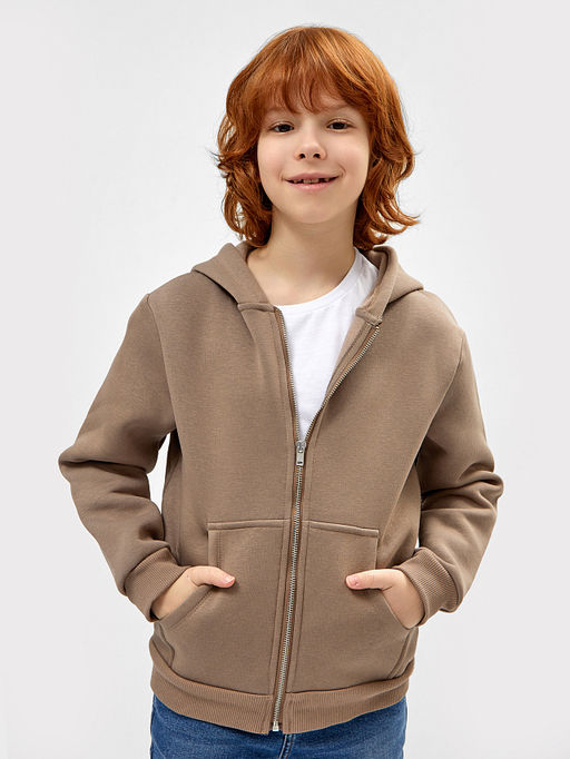 Жакет для мальчиков в коричневом цвете