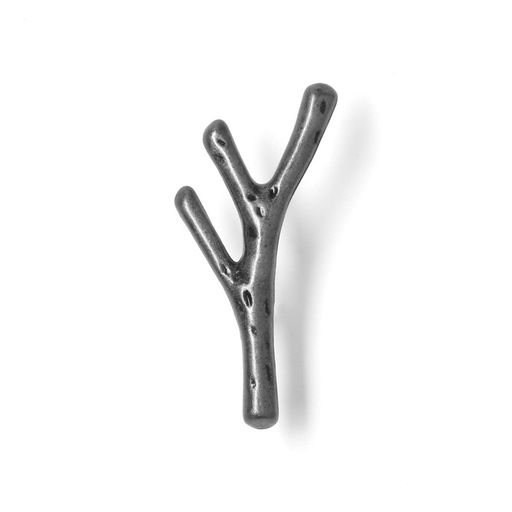 Цена за 2 шт. Ручка-кнопка CAPPIO «Ветка», цвет старинное серебро