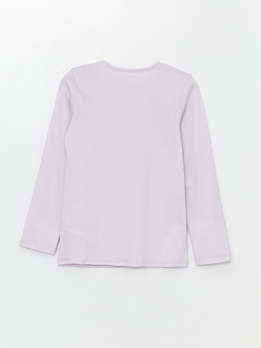 Bisiklet Yaka Bask?l? Uzun Kollu K?z ?ocuk Pijama Tak?m? - Waikiki фото 3