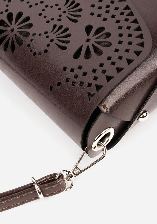 Сумка кроссбоди коричневая 1671 - L-craft фото 8