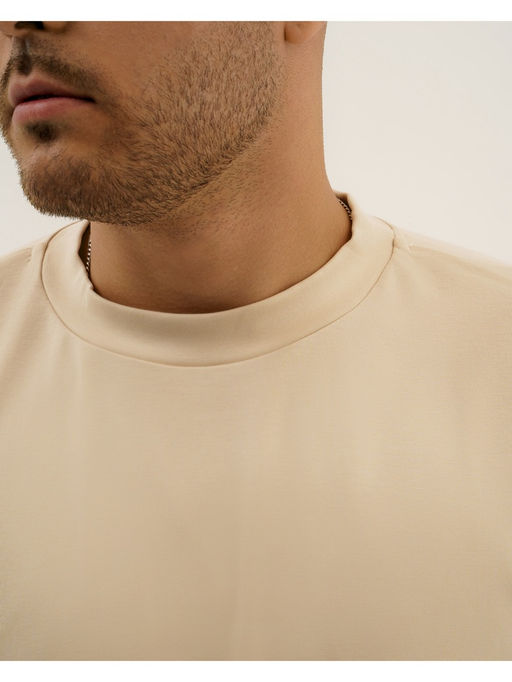 Футболка мужская MINAKU, размер L, бежевая