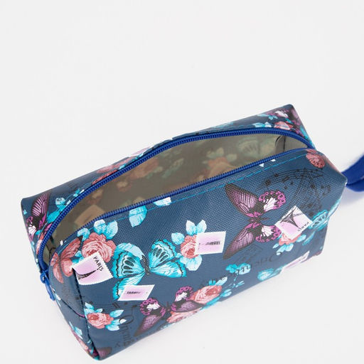 Цена за 3 шт. Косметичка дорожная на молнии, с ручкой, цвет синий - Simaland фото 3