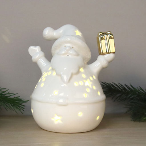 Цена за 1 шт. Фигурка Дед мороз с подсветкой новогодний / YZ23619 /уп 32/64/LED - Галеонтрейд фото 3