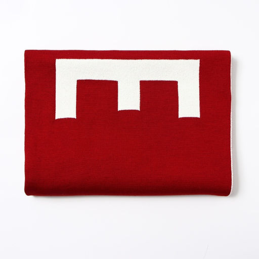 Шарф женский двусторонний MIST красный/молочный, размер 47*226см