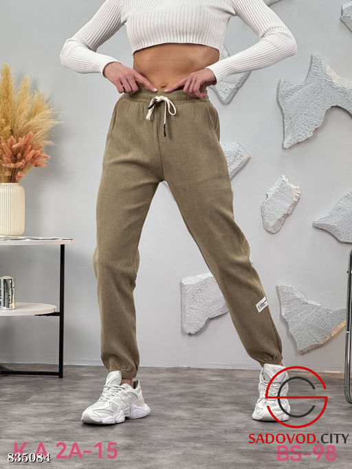 Вельветовые штаны на резинке - Bruno фото 4