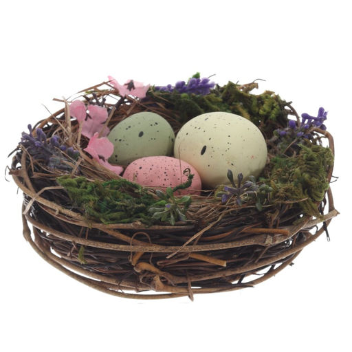 Набор из 3-х изделий декоративных "Гнездо пасхальное" (10*5), L33 W10 H5 см