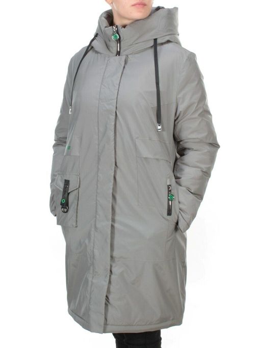 21-975 GREY Пальто зимнее женское AIKESDFRS (200 гр. холлофайбера) - Fashion фото 3
