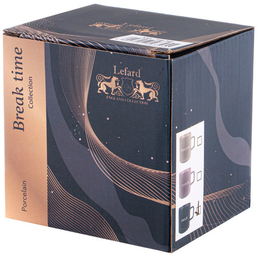 КРУЖКА ТЕМНО-СЕРАЯ 400 МЛ - Lefard фото 2