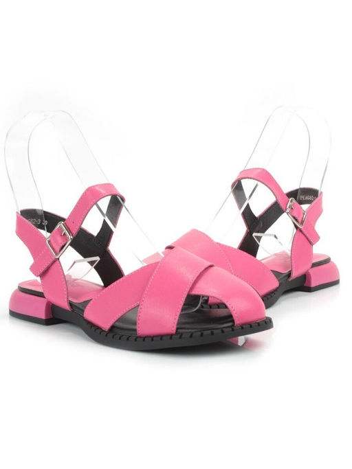 08-PEAG82-3 DK. PINK Босоножки женские (натуральная кожа)