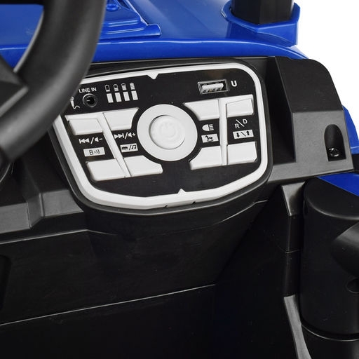 Электромобиль "Кросс" на аккумуляторе, с р/у управлением, в коробке (синий)