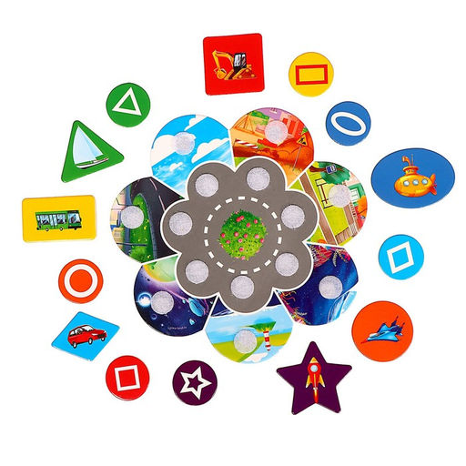 Игрушка на липучках Цвет, форма, транспорт - Лесная мастерская фото 3