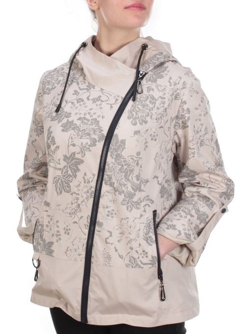 F3938 BEIGE Ветровка женская CO-COCOPINE (85% хлопок, 15% полиэстер) - Фабричный китай фото 3