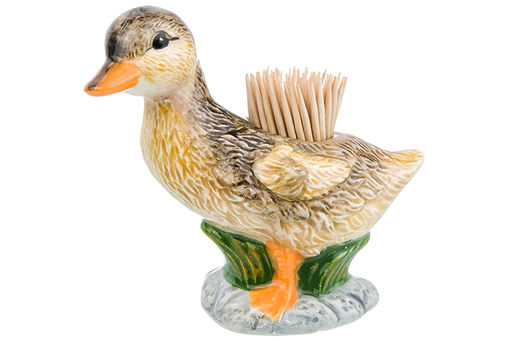 Вазочка под зубочистки 45 мл 10*5*9 см Уточка + зубочистки - Elan gallery фото 13