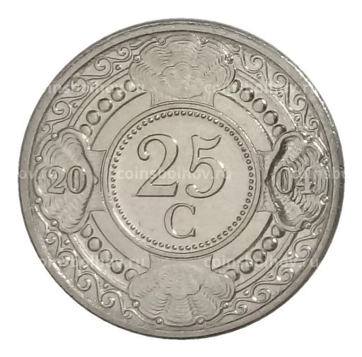 25 центов 2004 года Нидерландские Антильские острова