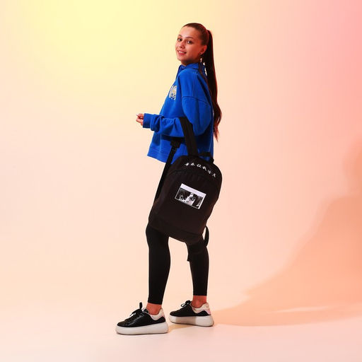 Рюкзак школьный текстильный «Аниме», 46×30×10 см, вертикальный карман, чёрный