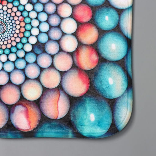 Коврик для ванной и туалета Доляна Каменные завитки, 3 шт: 35?39 см, 40?50 см, 45?75 см фото 3