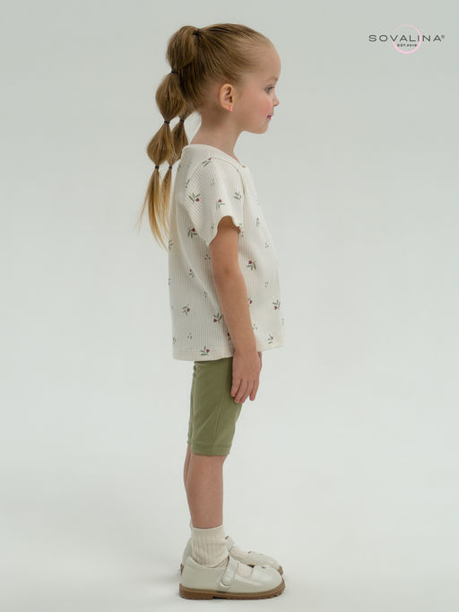 Костюм Актив бордовые тюльпанчики-оливка - Sovalina фото 30