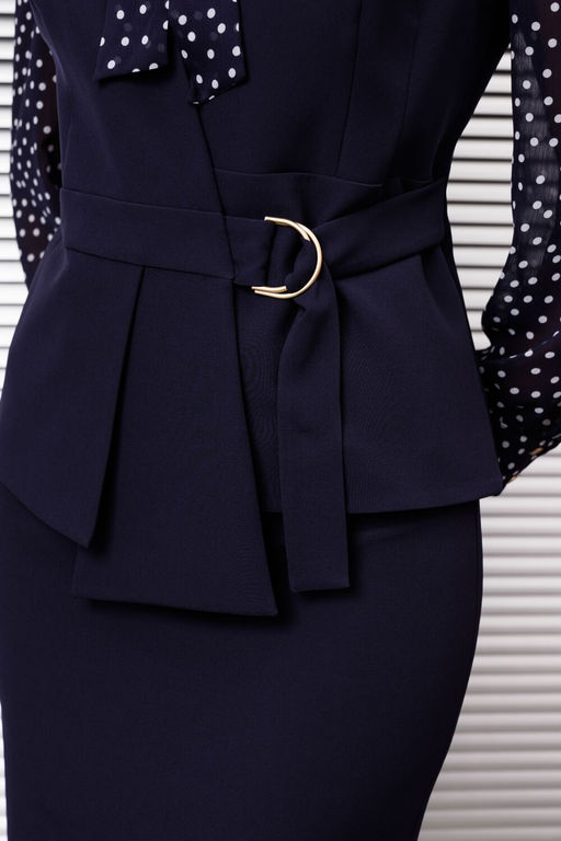 Костюм Мода Юрс 2538 синий горох