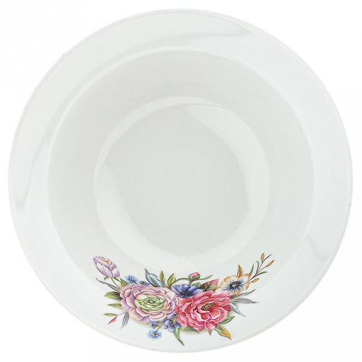 Миска фарфоровая "Розы 3D" 2 вариант д200мм, 500мл, h60мм (Россия)