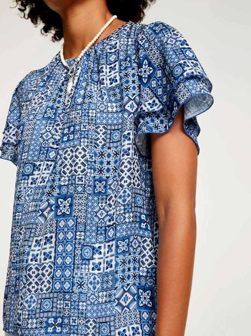 Блузка, сине-белая - Heine фото 8