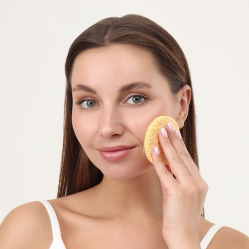 Цена за 6 шт. Спонж для умывания «Мягкость», d=7.5 см, МИКС