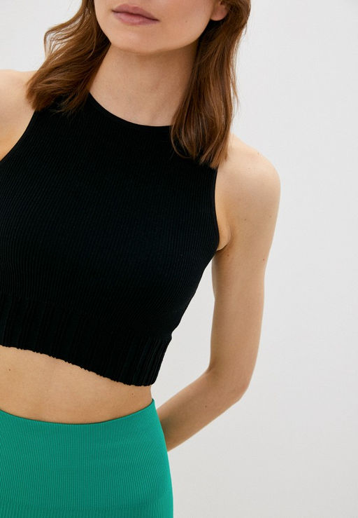 Черный кроп-топ - Incity фото 7
