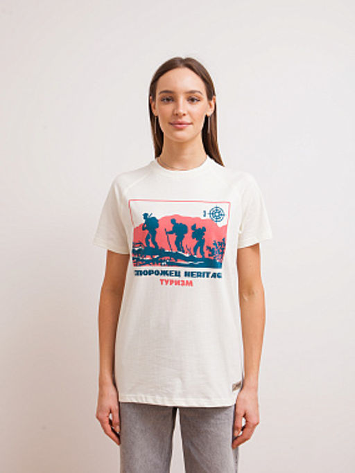 Футболка ЗАПОРОЖЕЦ Turizm BEIGE  фото 6
