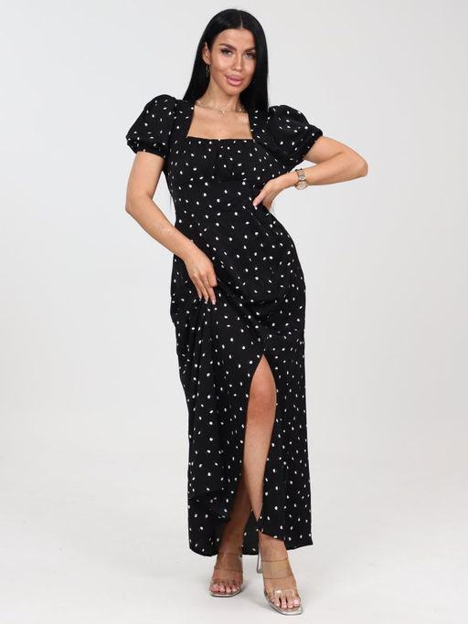 Вероника ПЛАТЬЕ ЖЕНСКОЕ (Черный) - А-дина фото 3