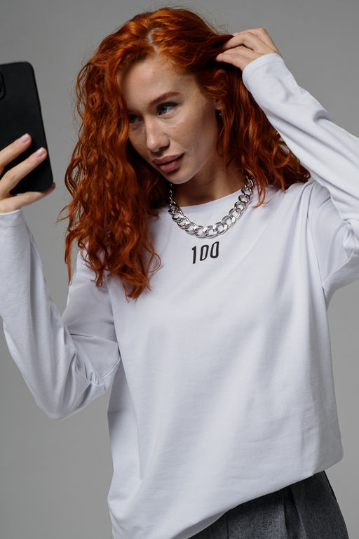 8513 Футболка с длинным рукавом женская