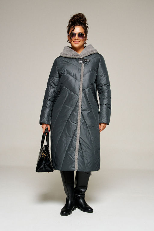 Пальто Beautiful Free 8017 иссиня-черный