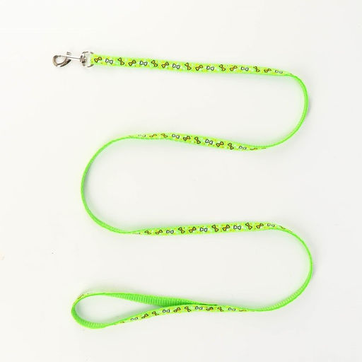 Комплект Звёздные косточки, поводок 120 х 1 см, ОГ 23-35 см, зелёный - Пижон фото 6