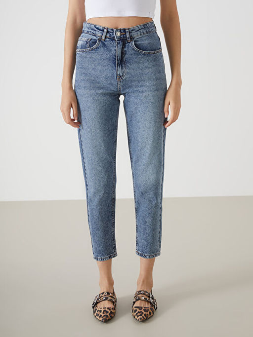 Mom Fit Kad?n Jean Pantolon