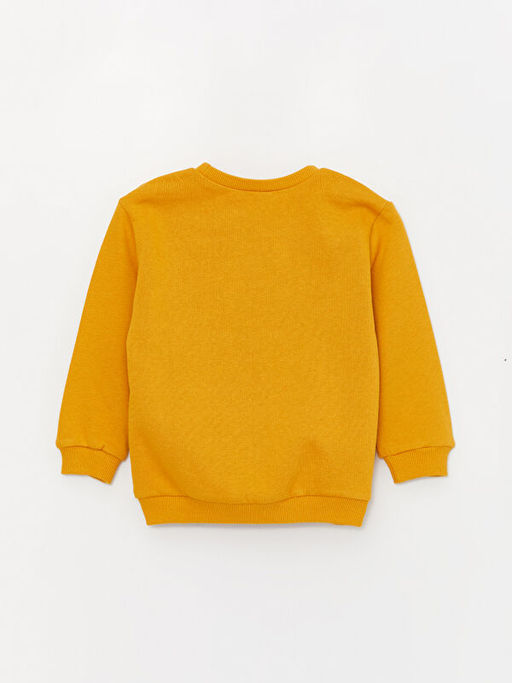 Bisiklet Yaka Bask?l? Uzun Kollu Erkek Bebek Sweatshirt 2li - Waikiki фото 3