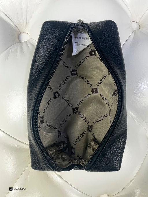 LACCOMA косметичка 1070-21-F001-черный эко кожа хлопок
