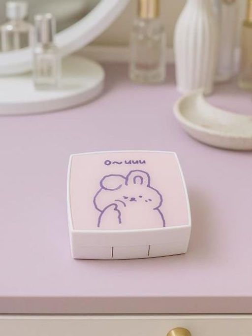 Контейнер для линз Cute bunny, pink