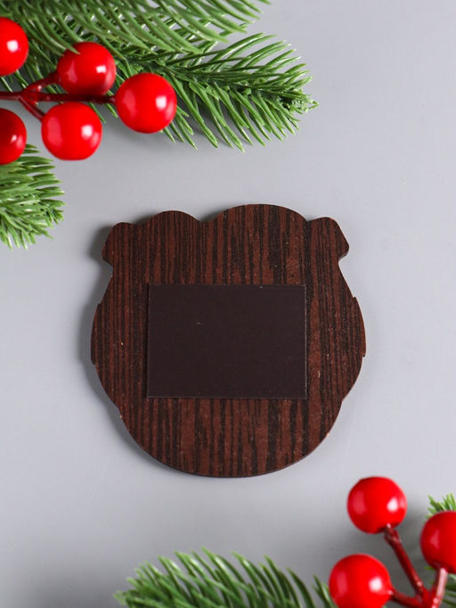 Цена за 3 шт. Магнит на холодильник «Новогодняя подкова с конём. Здоровья», 7×7 см