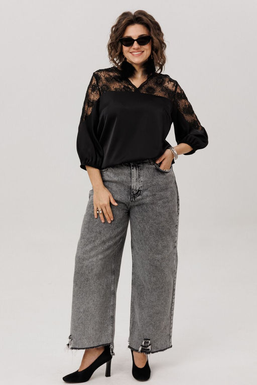 Блуза ANELLI 1790-Р черный бриллиант фото 7