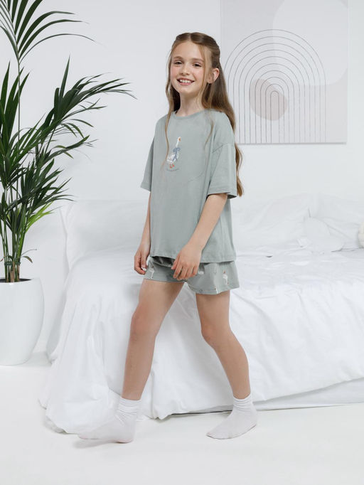 МП 1658-1/оливковый 5904 Н110 пижама для дев