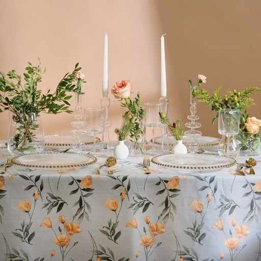 Скатерть Этель Yellow poppies 149?250 см, 100% хлопок, репс 210 г/м?