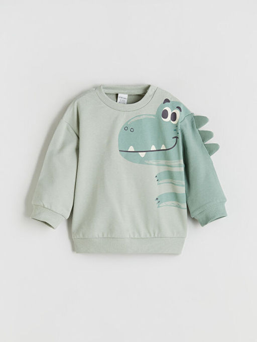 Dinozor Bask?l? Erkek Bebek E?ofman Tak?m?