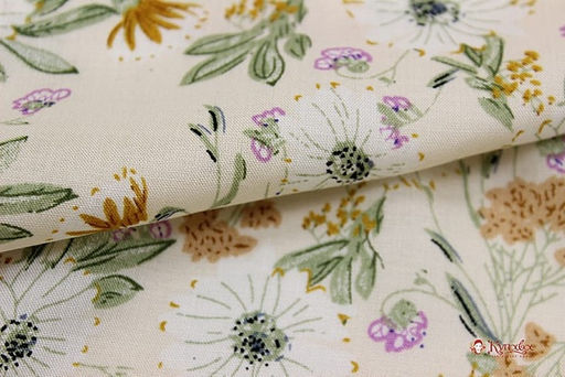 Штапель Летняя пора цв.телесно-бежевый, ш.1.42м, вискоза-100%, 90гр/м.кв - Купава фото 7