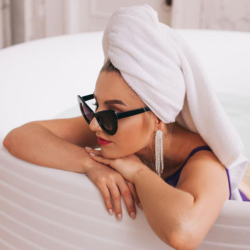 Серьги висячие со стразами Голливуд водопад нитей, белые в серебре, 11 см