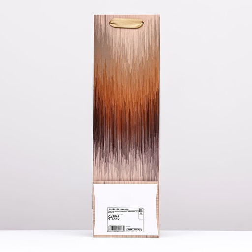 Пакет под бутылку Aventurine, бронзовый, 12 x 40 x 10 см - Simaland фото 2