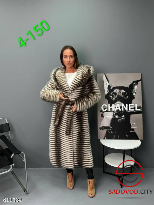 Шуба искусственная под норку