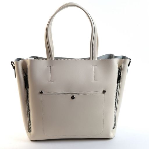 Женская кожаная сумка тоут 8650 Беж - Cidirro фото 2